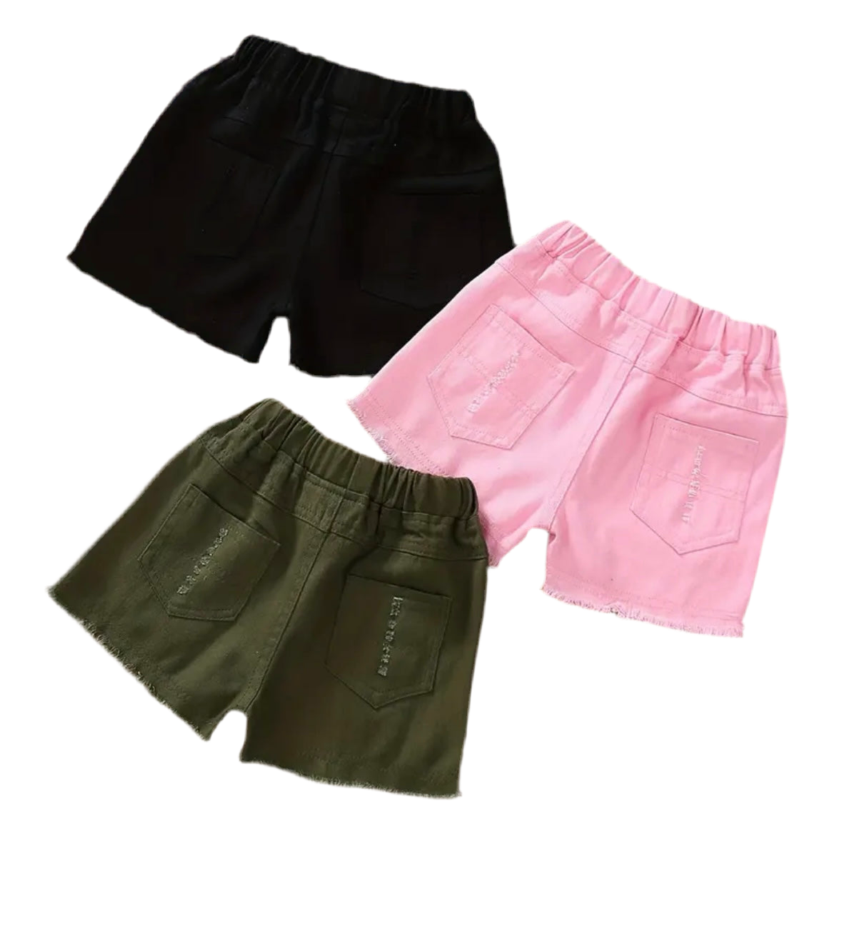 3-er Set, Mädchen, Shorts aus Baumwolle