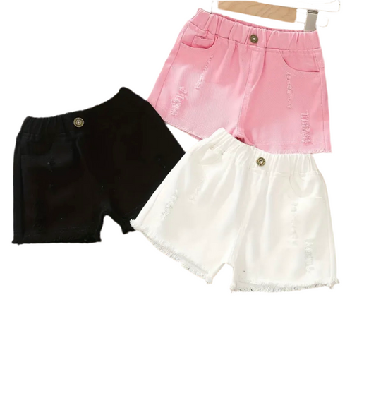 3-er Set, Mädchen, Shorts aus Baumwolle